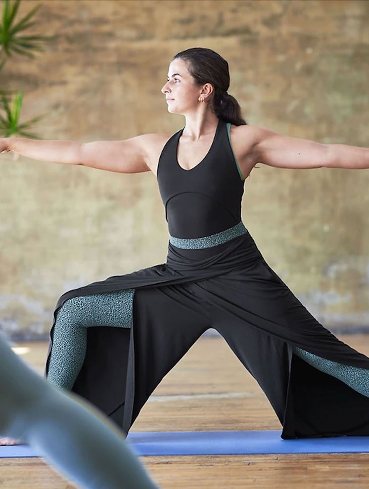 Blis Women's Yoga Leggings Pants with Fold-Over Color Waistband