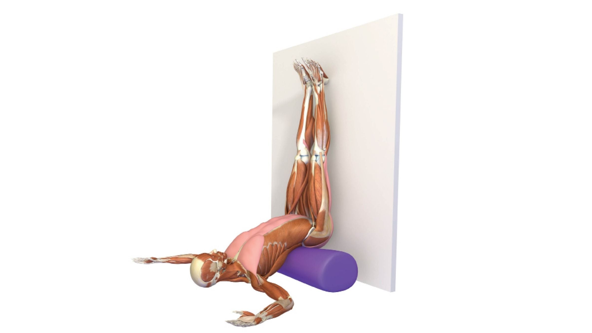 Yoga for sciatica | supported legs up against wall