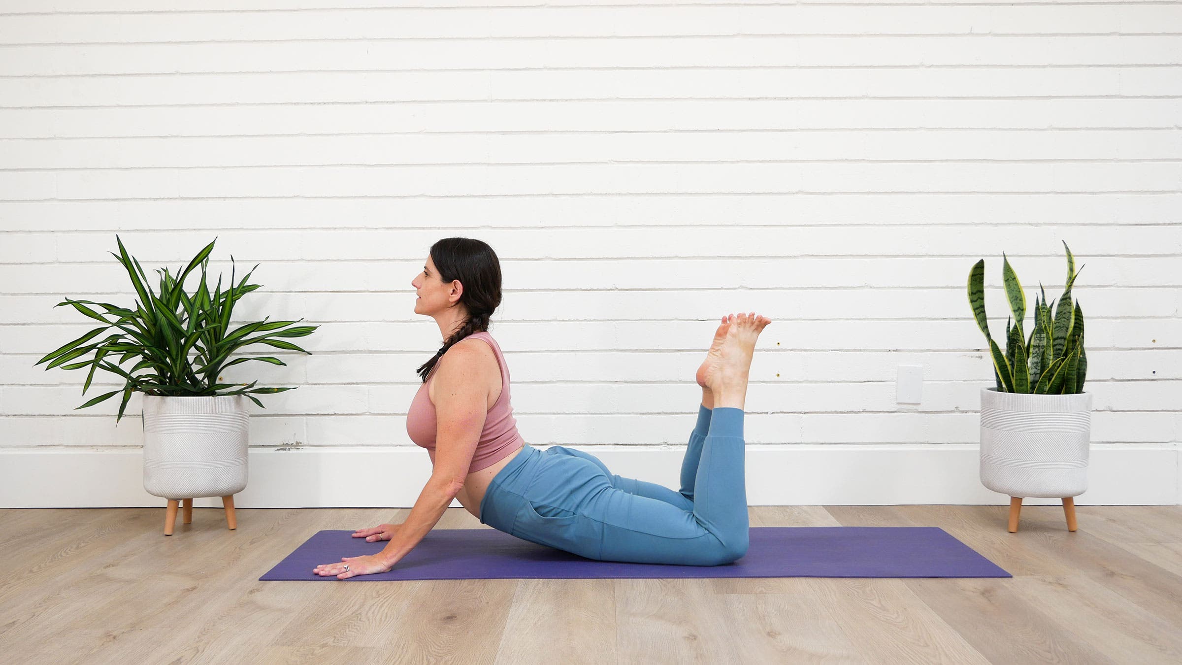 Bhujangasana (Cobra Pose) variation