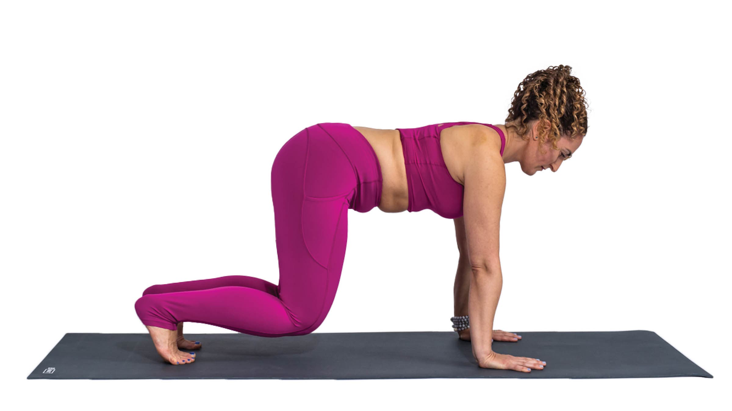 Woman in tabletop position