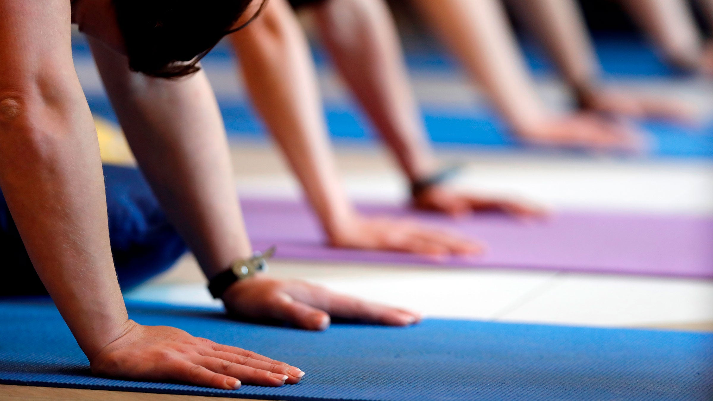 yoga poses in a dress