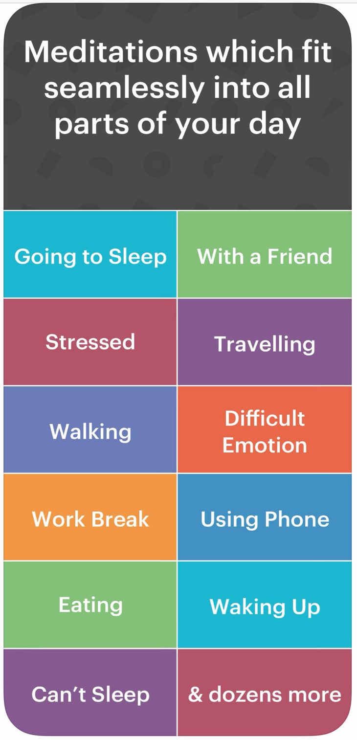 best meditation apps: buddhify