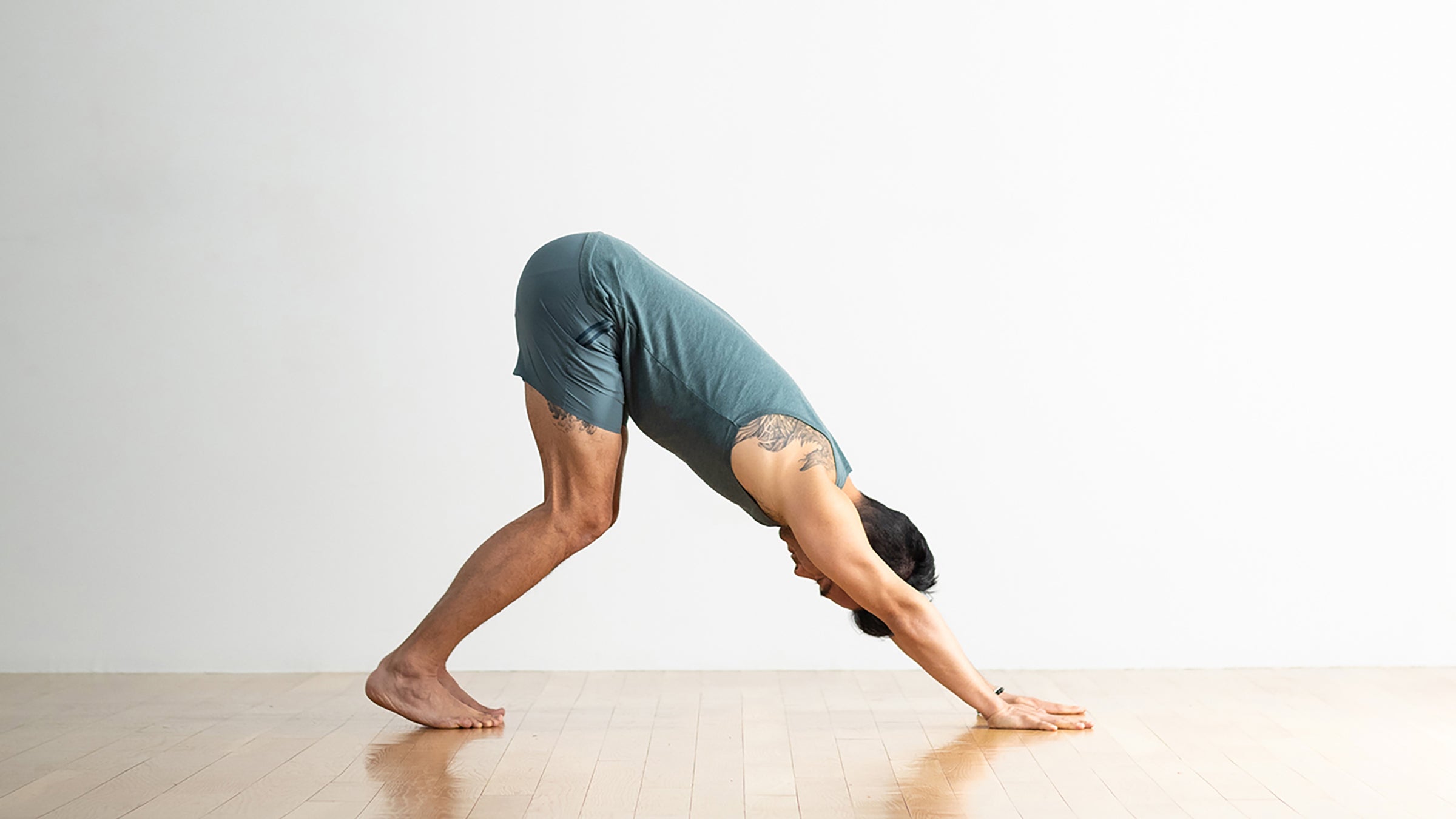 Downward facing dog asana posture gif | Downward facing dog, Postures, Asana