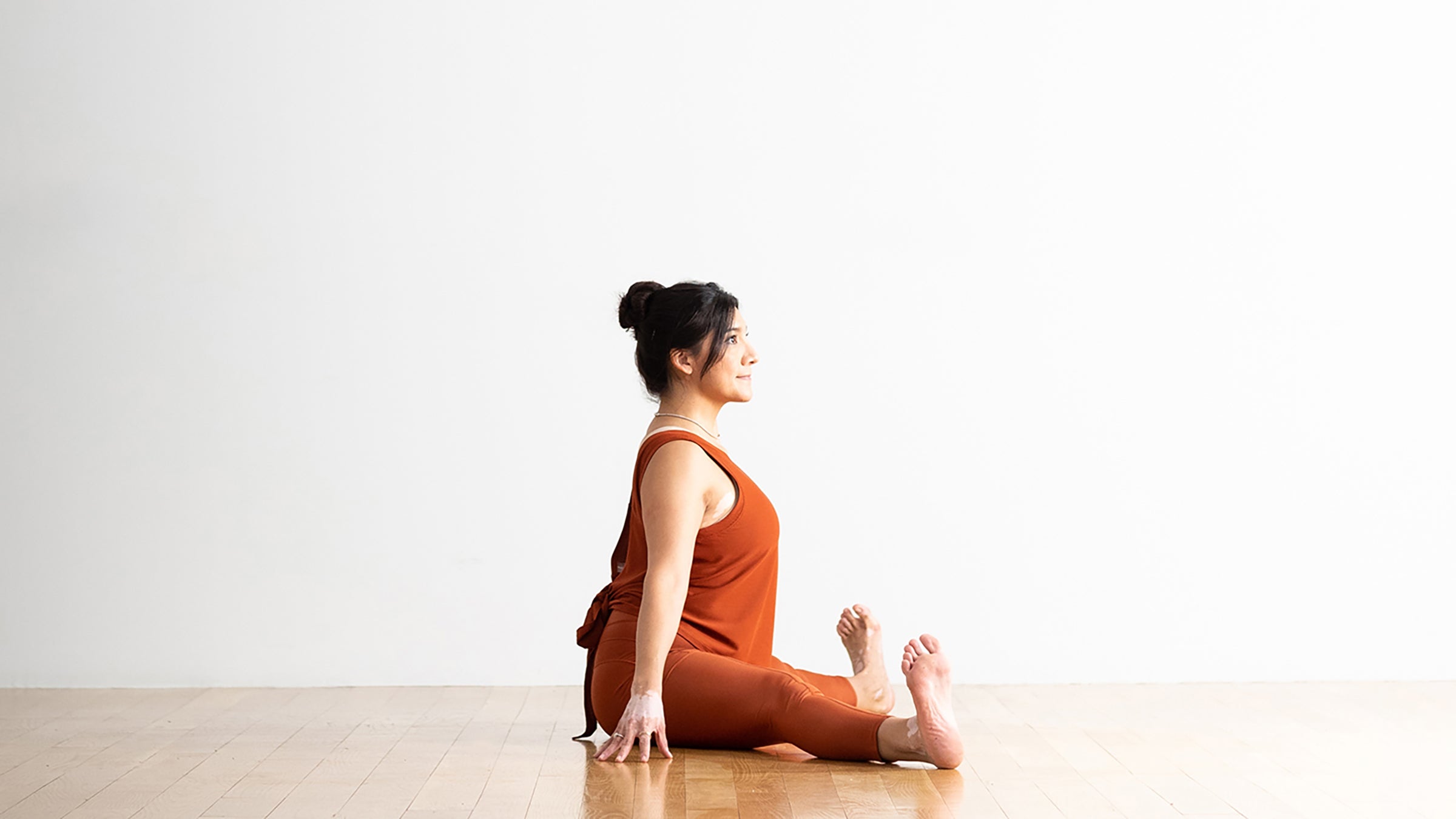 Photo & Art Print Vector set of yoga poses isolated on white background