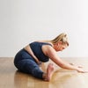 Kneeling Wide Child Pose Ball Flow Yoga (Nishadita Prasarita