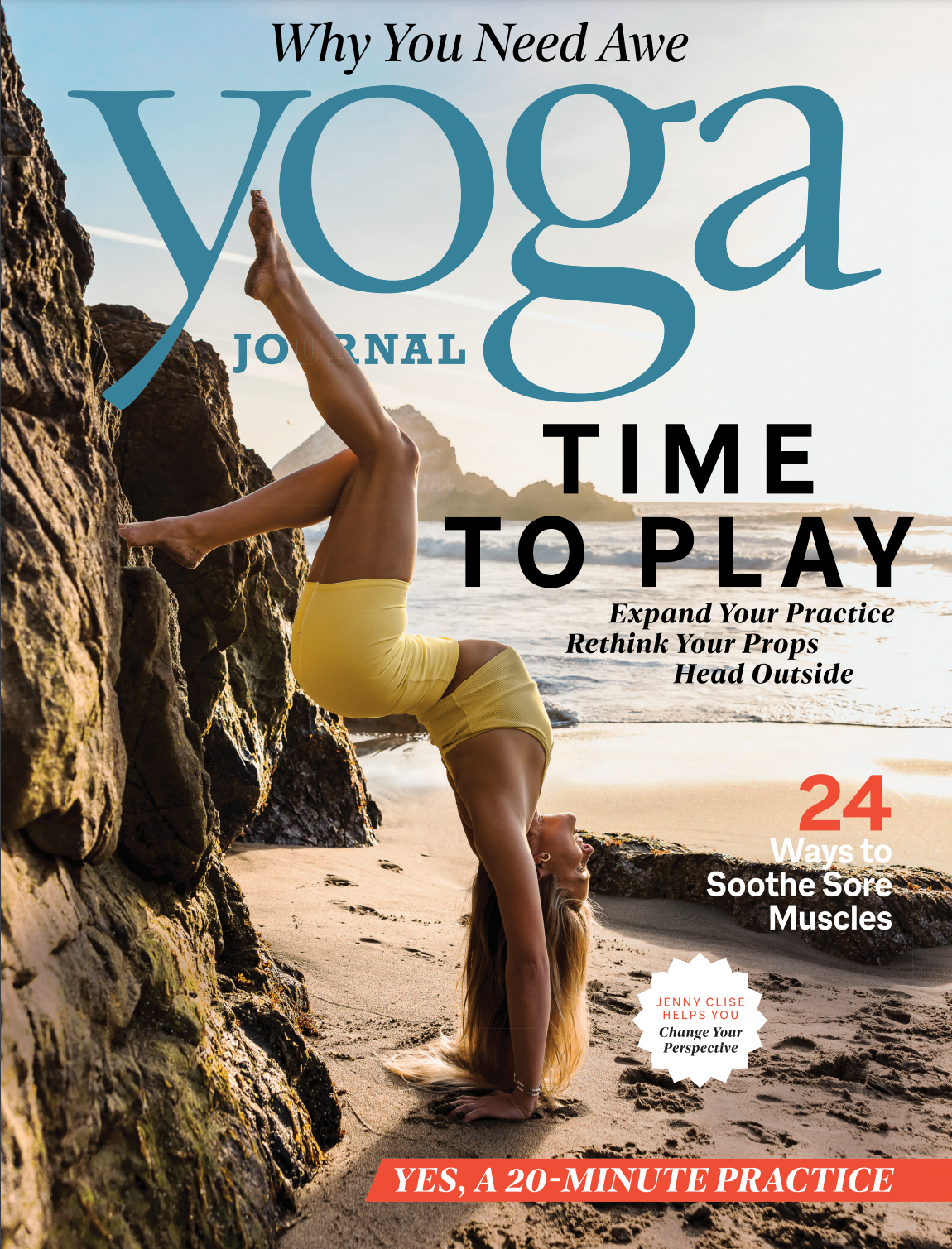 My Cover for Yoga Journal — be kind, unwind