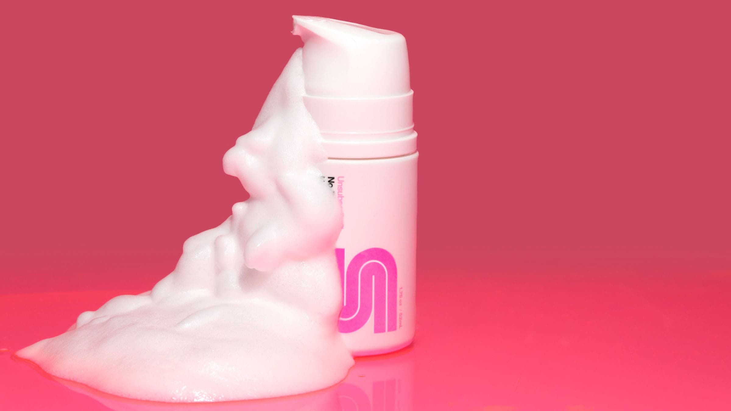 A shot of Unsubscribe's No-Rinse Hair Wash, a product designed for sweaty hair