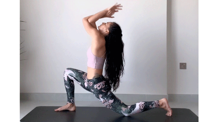 Premium Photo  Woman doing flexible exercise flexion and extension of one  leg