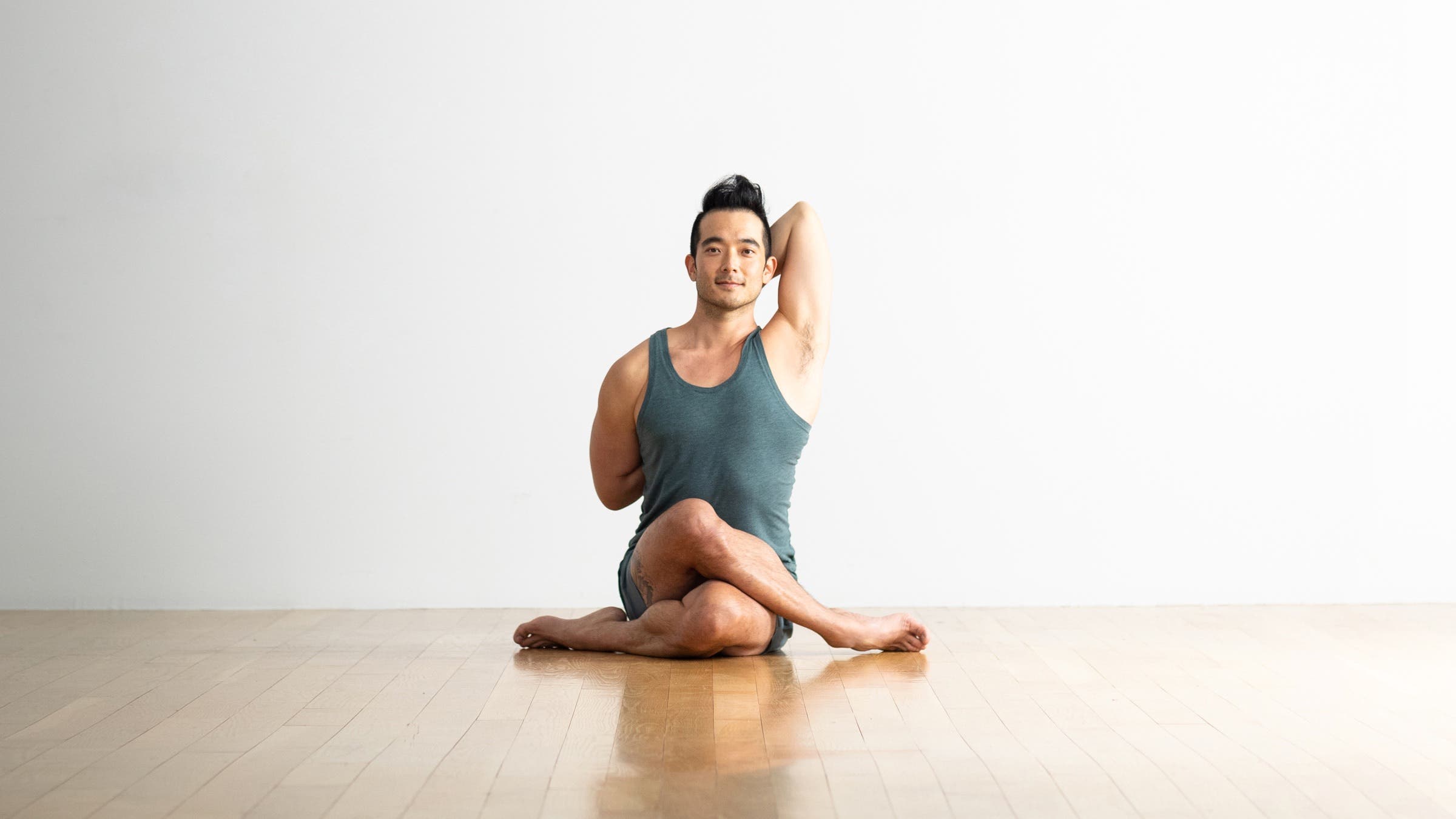 Cow Face Pose (Gomukhasana)