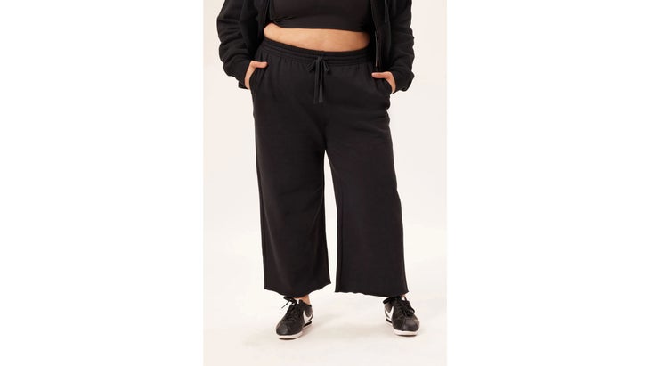 South Beach Plus wide leg yoga pants in black