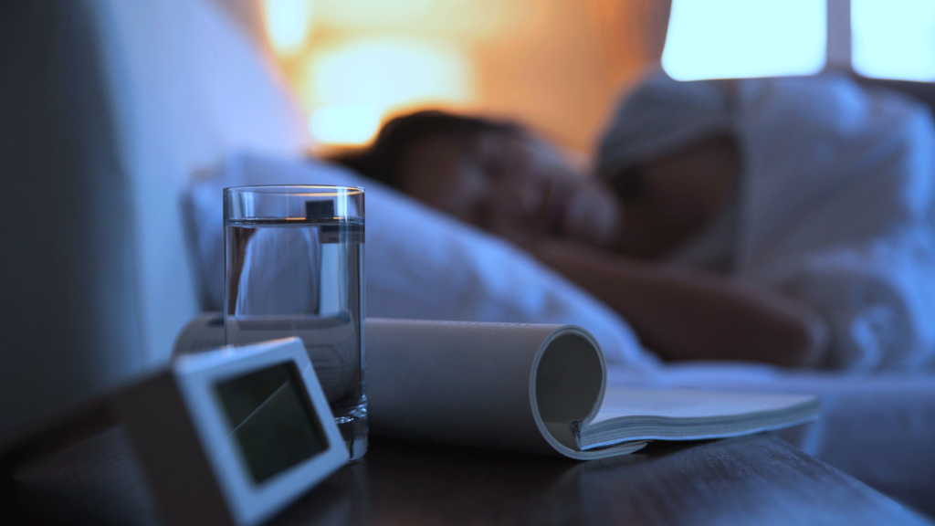 Woman asleep after her bedtime ritual