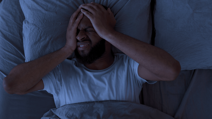 Man unable to sleep at night