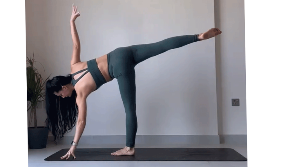 Balancing Half Moon - Yoga 15