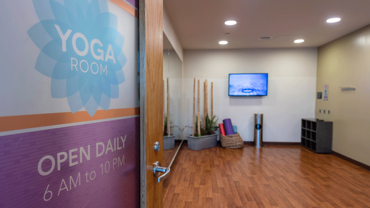 Chicago Midway Airport Yoga Lounge.