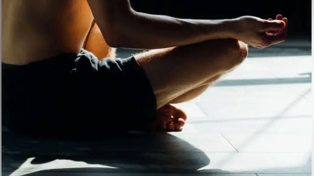 Yoga Instructor Flows In Super Short Shorts 