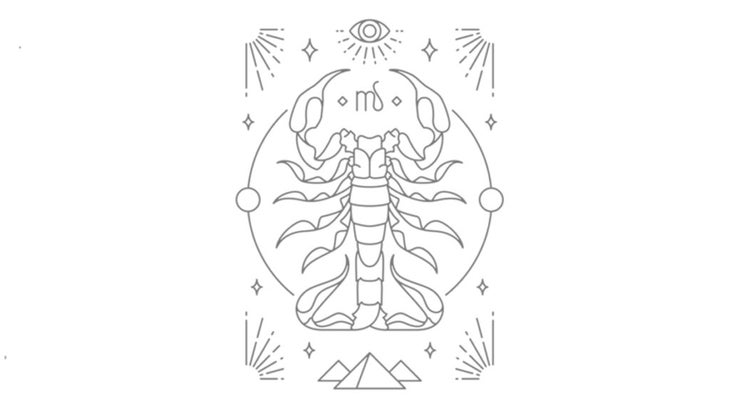 An illustration of the sign Scorpio
