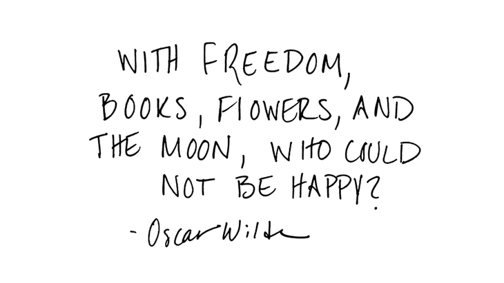 Quote about the moon from Oscar Wilde