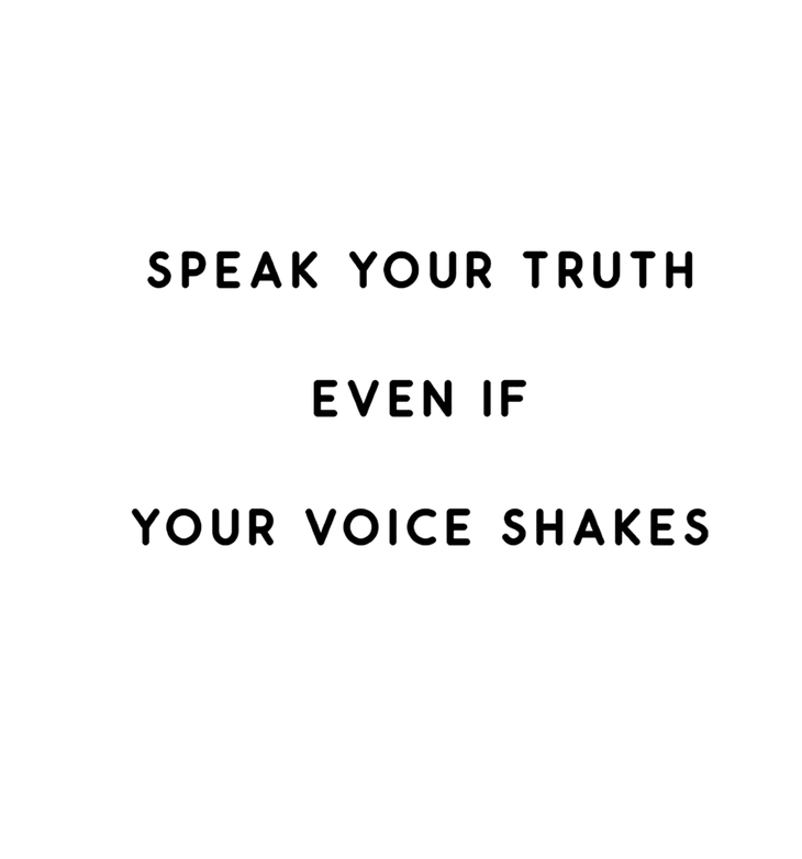 A quote of unknown origins about speaking your truth during Scorpio season