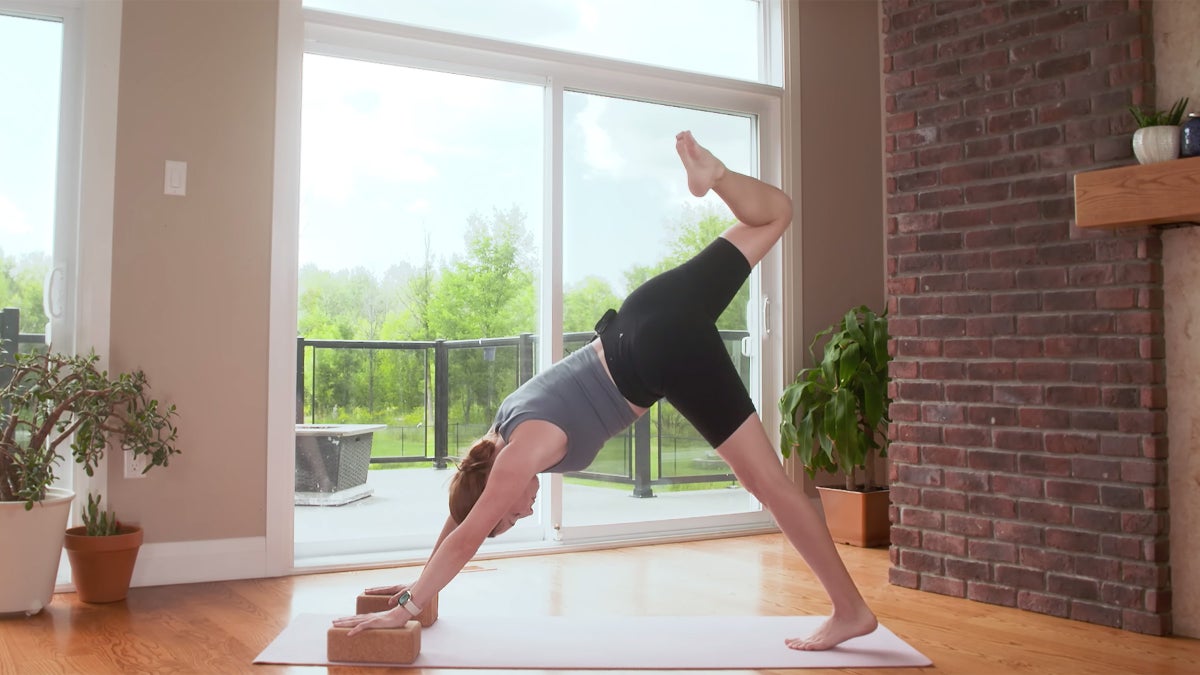 A 20-Minute Power Yoga Practice (That's Made More Intense By Blocks)