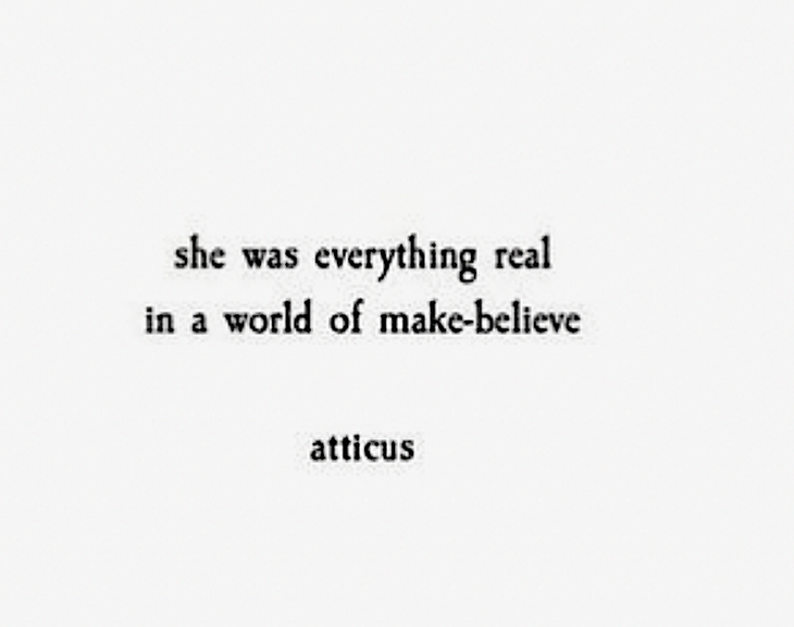 Illustration of a quote by atticus, a poet, on being real