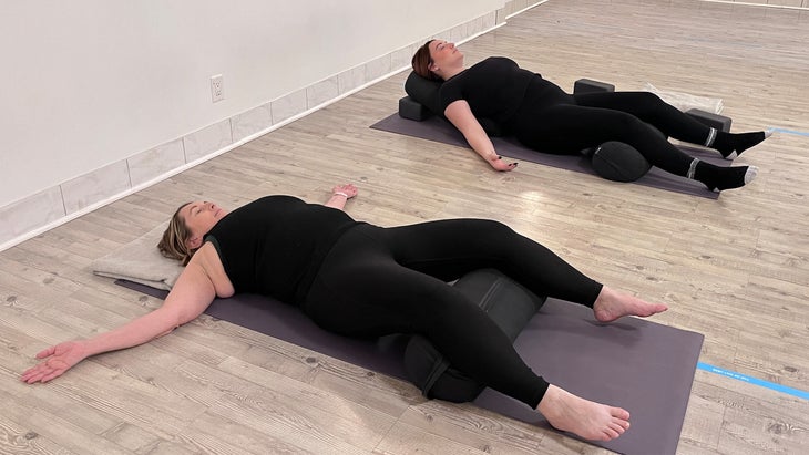 How to Make Any Restorative Yoga Pose More Comfortable If You Have Large  Breasts - Yoga Journal