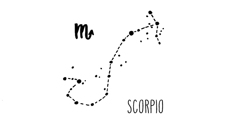 Astrological symbol, or glyph, for Scorpio