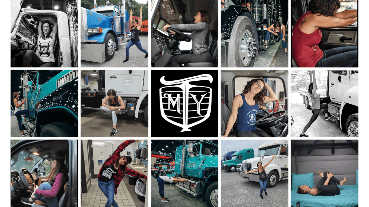 This Woman is Teaching Truck Drivers How to Do Yoga