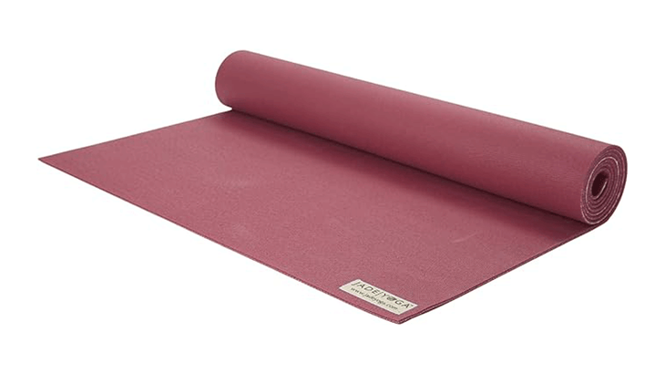 Jade Fusion yoga mat in Raspberry