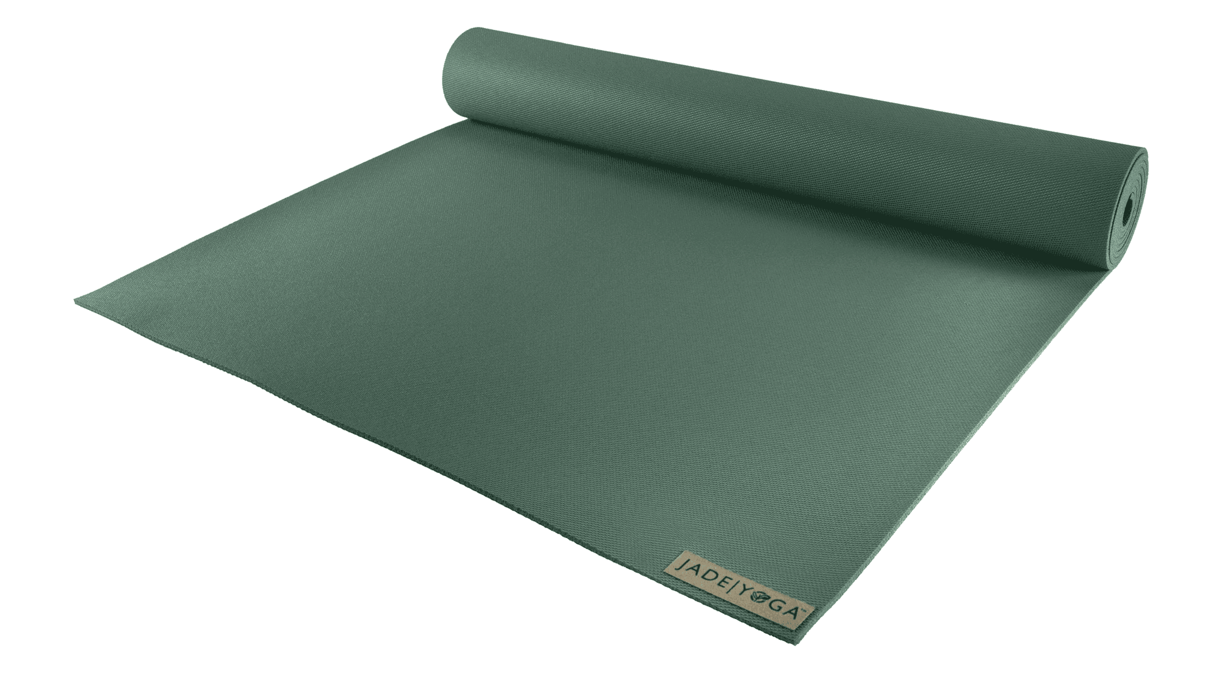 Jade Fusion 8mm yoga mat in hunter green
