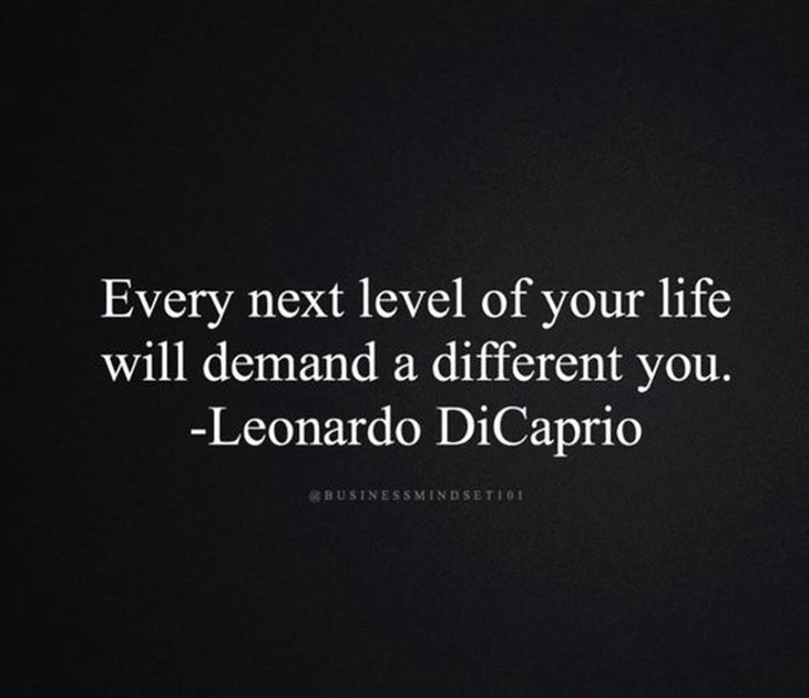 Quote from Leonardo DiCaprio about levels of life