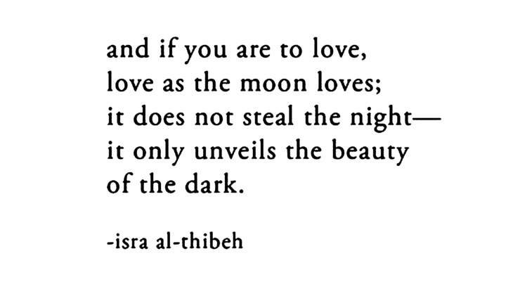 Quote about the full Moon in Aquarius and how to love like the Moon by bringing out the beauty in the darkness