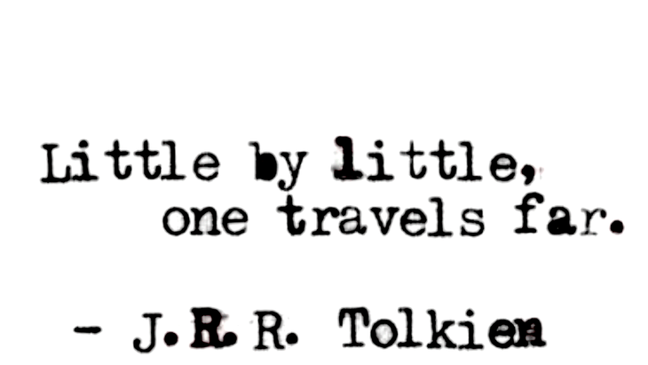 Quote from J.R.R. Tolkien about little by little, one travels far, in relation to Uranus retrograde.