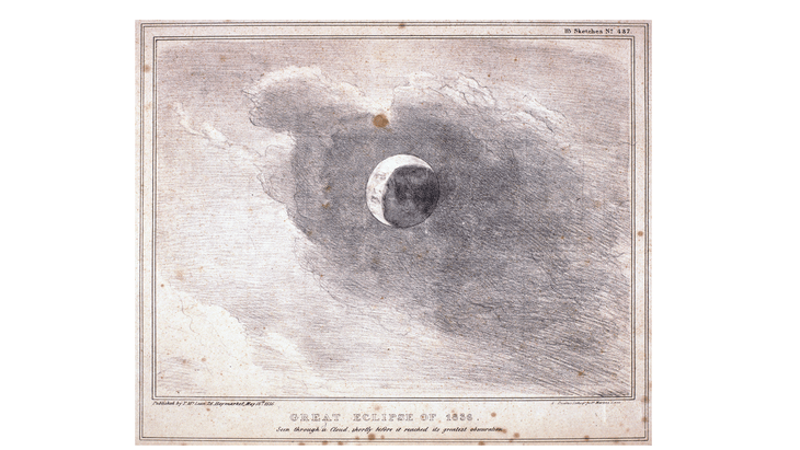 Illustration of an annular eclipse from the vantage of Earth.