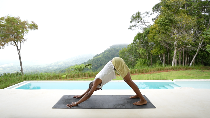 yoga for energy downward-facing dog