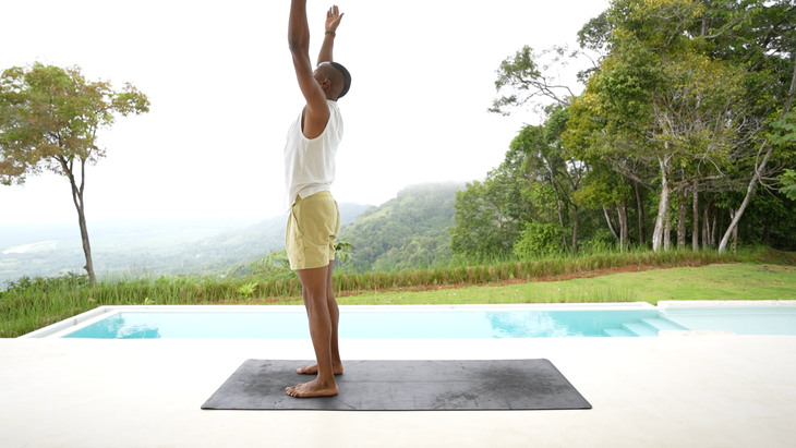 yoga for energy upward salute