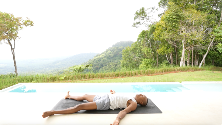 grounding yoga savasana