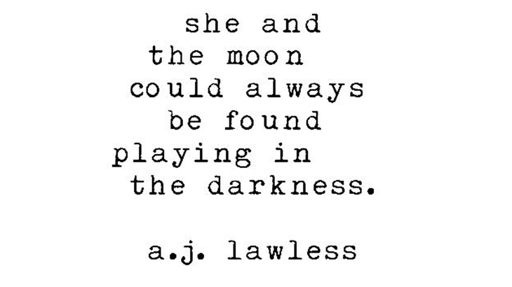 New moon in Capricorn quote about playing with the Moon in darkness