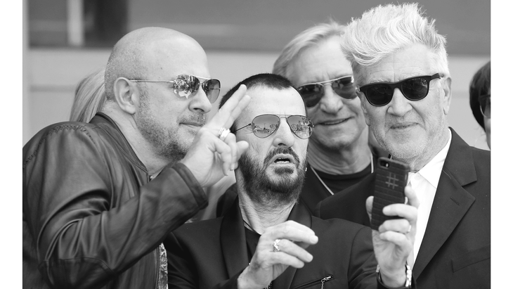 John Varvatos, Ringo Starr, Joe Walsh and David Lynch in Hollywood in 2014.