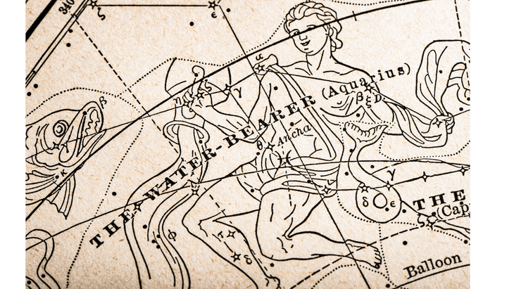 Vintage illustration of the constellation Leo