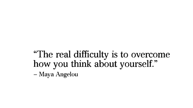 Quote by Maya Angelou relating to exploring your truth