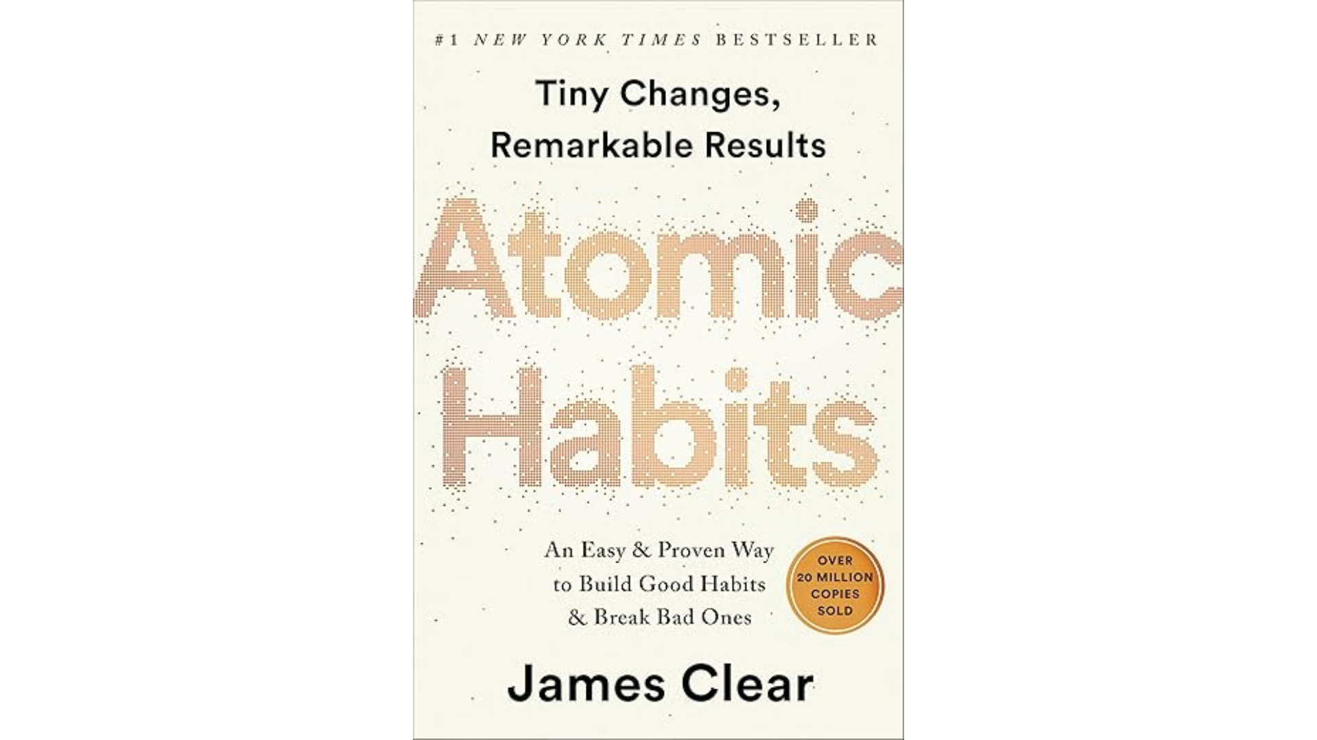 Book cover of James Clear's Atomic Habits