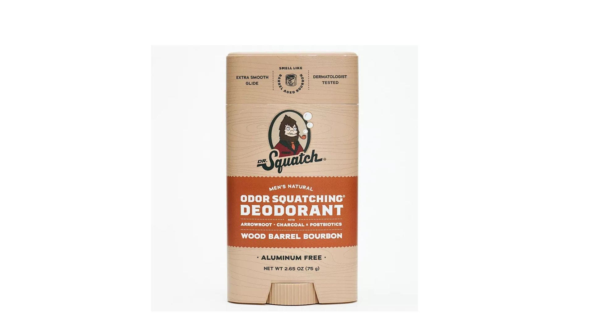 Squatch Wood Barrel Bourbon deodorant.