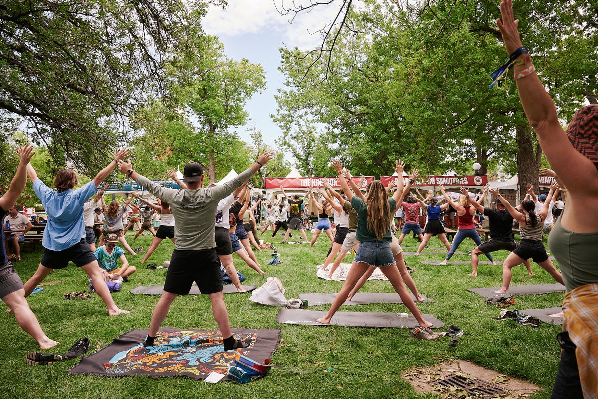 This Year's Outside Festival Featured Some Seriously Dynamic Yoga Classes