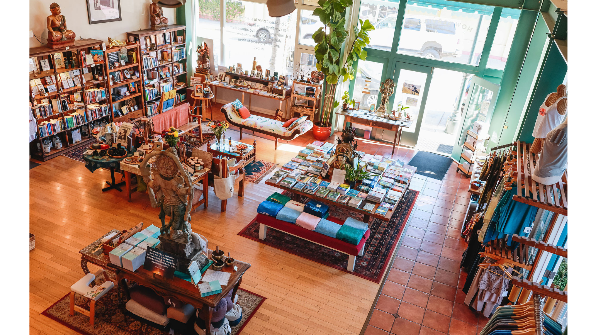 Interior of Yoga Soup boutique in Santa Barbara