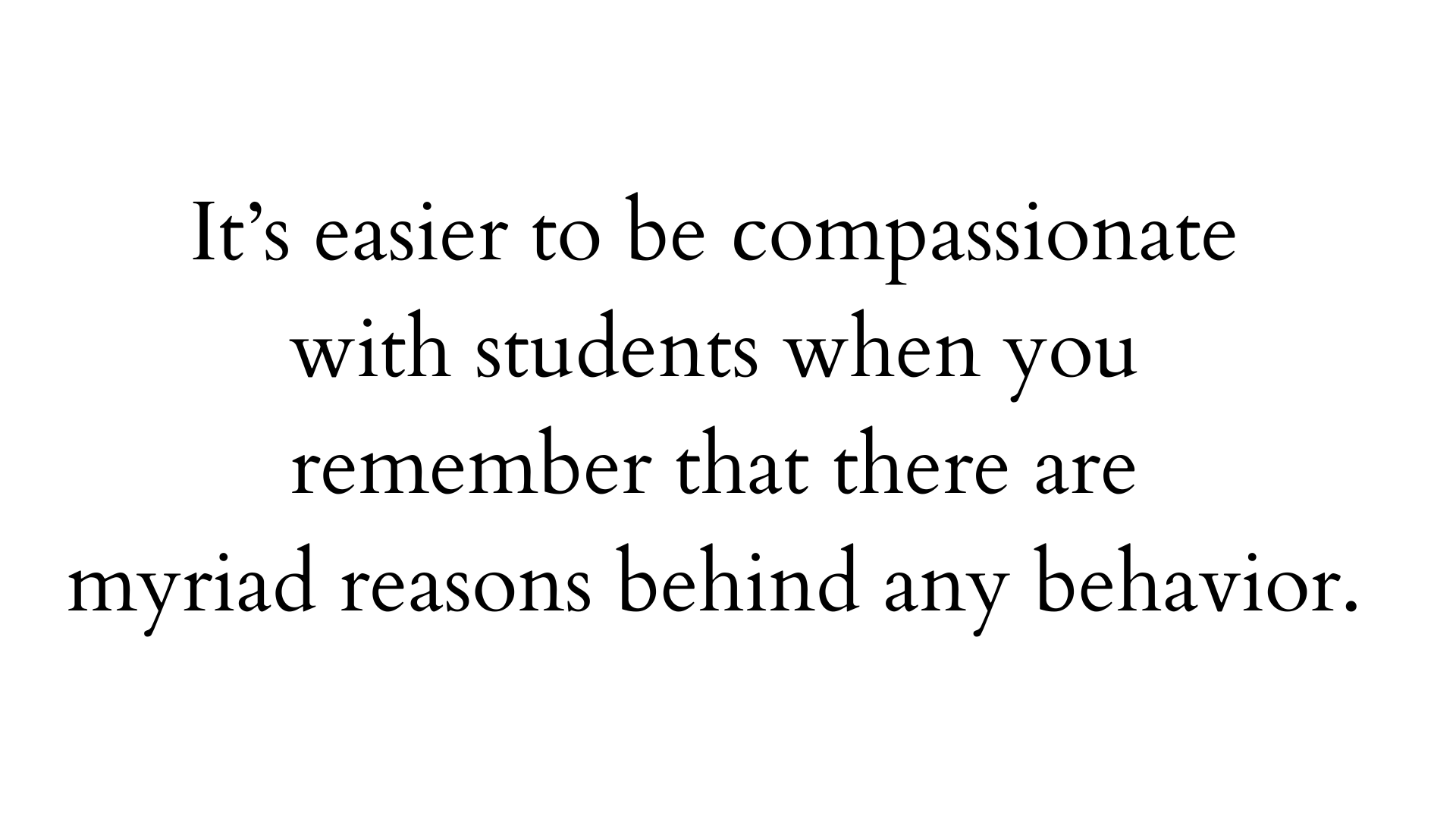 black and white pull quote from an article on yoga teachers