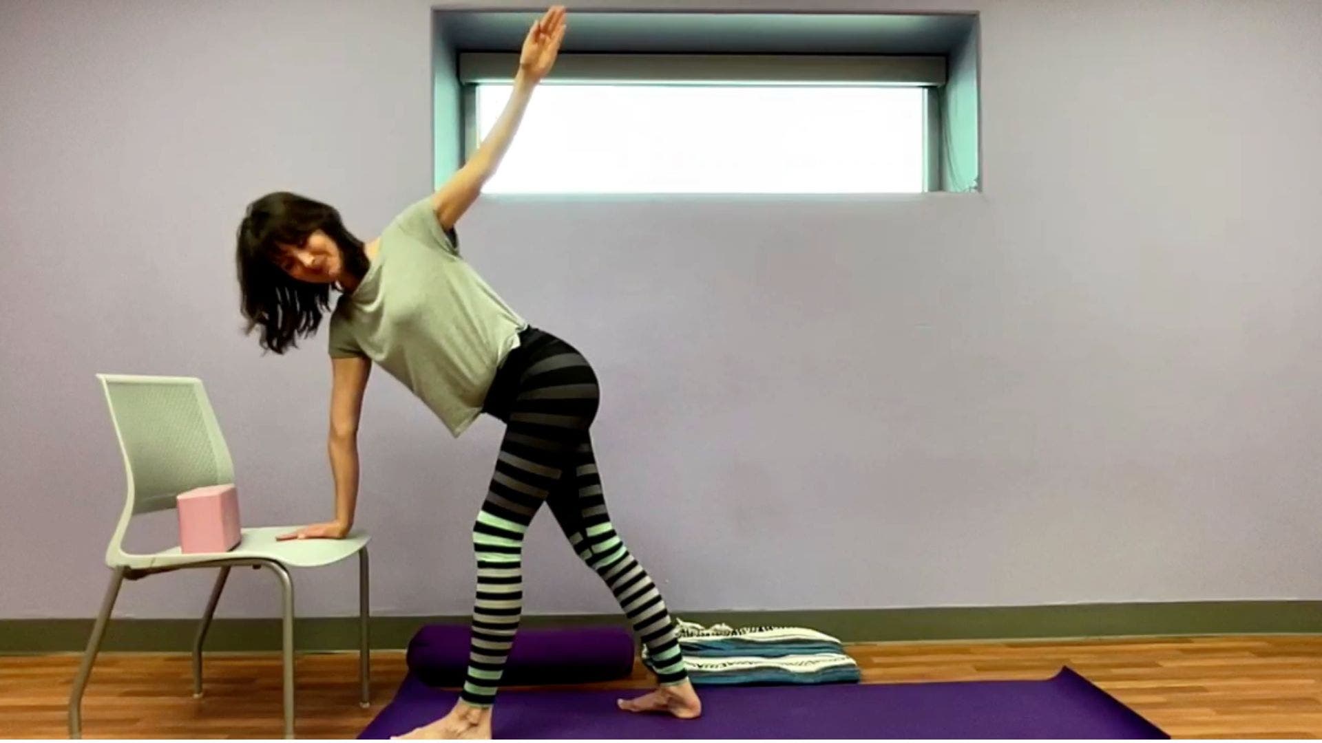 Revolved triangle pose