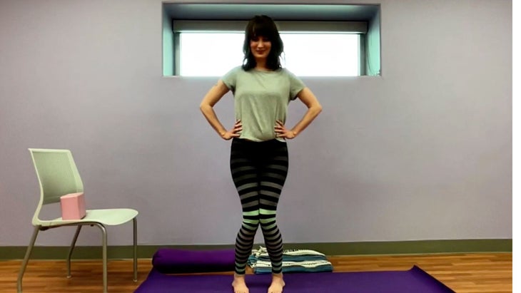 Standing hero pose