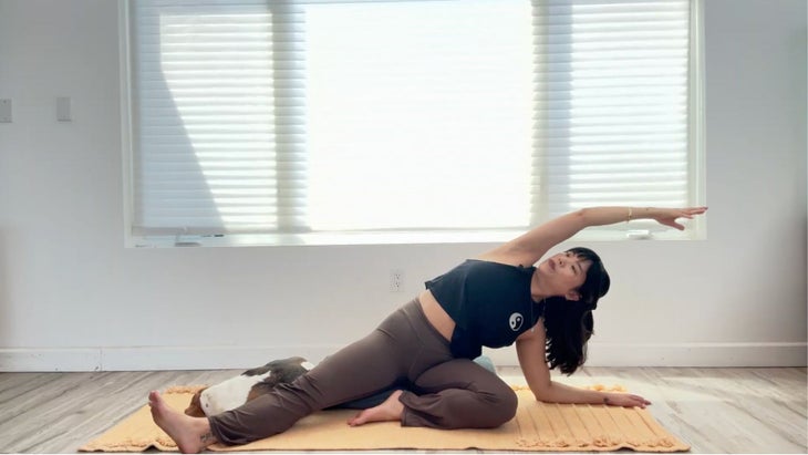 Seated side bend