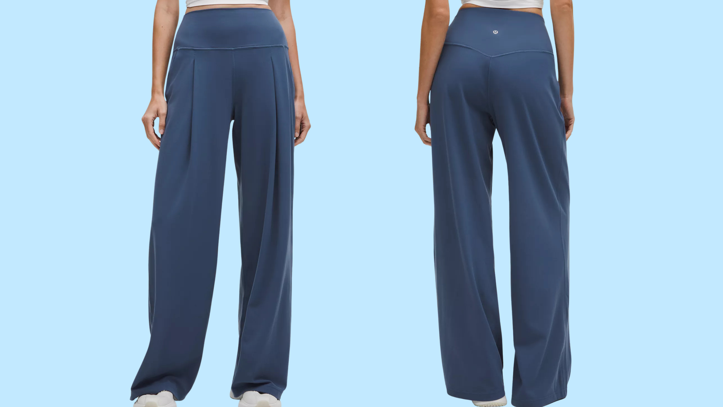 blue palazzo pants from lululemon