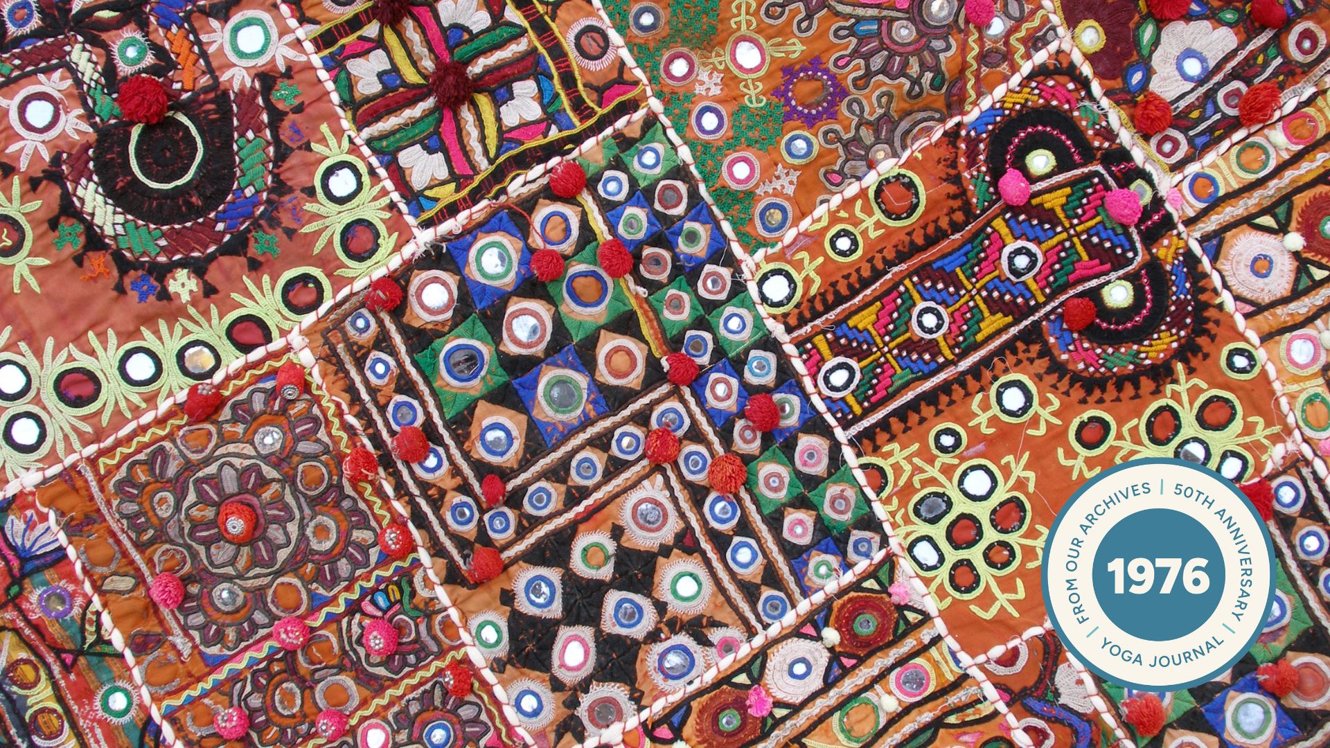 Image of colorful Indian carpet